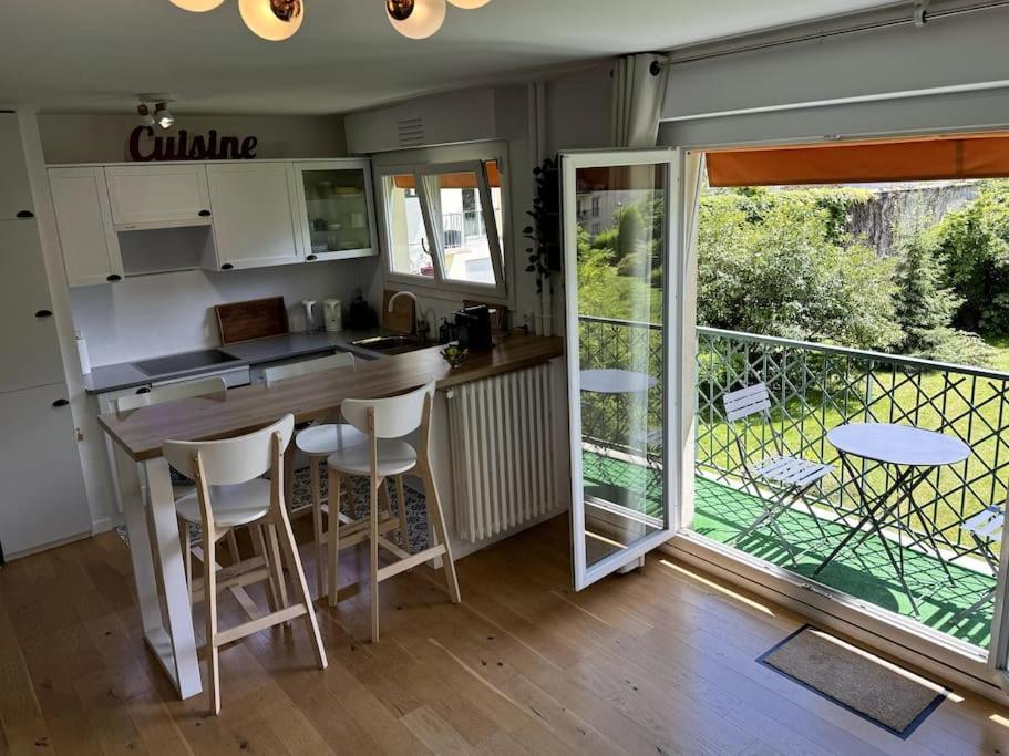 Superbe Appartement Avec Belle Vue Jardin 파리 외부 사진